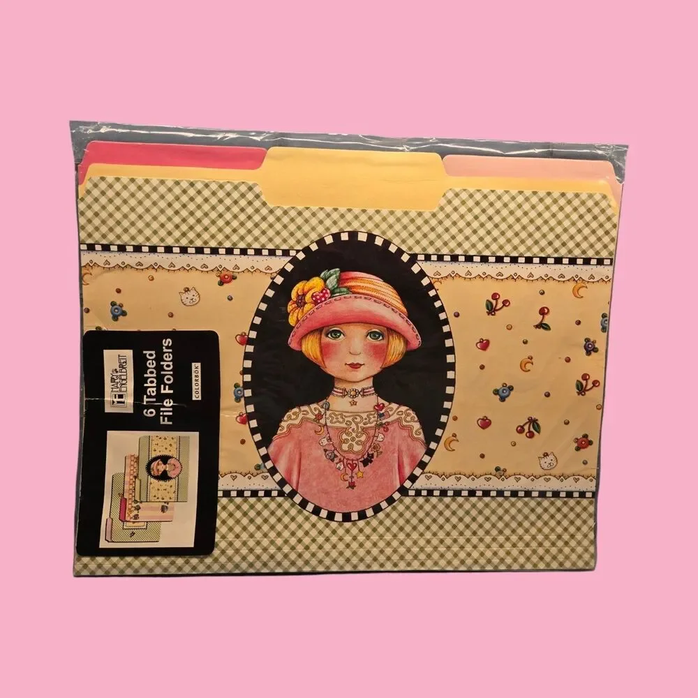2004 Mary Engelbreit Charmed Life Y2K File Folders Vintage ME Princess Stickers